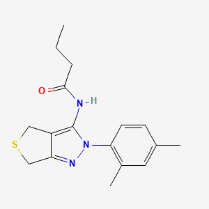 N-[2-(2,4-dimethylphenyl)-4,6-dihydrothieno[3,4-c]pyrazol-3-yl]butanamide