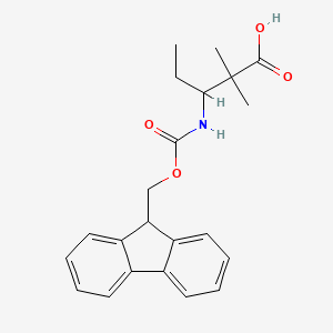 3-(9H-Fluoren-9-ylmethoxycarbonylamino)-2,2-dimethylpentanoic acid