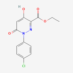 Ethyl 1-(4-chlorophenyl)-4-hydroxy-6-oxo-1,6-dihydro-3-pyridazinecarboxylate