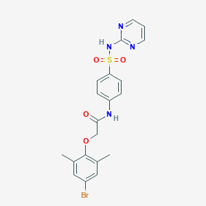 molecular formula C20H19BrN4O4S B285108 2-(4-BROMO-2,6-DIMETHYLPHENOXY)-N-{4-[(PYRIMIDIN-2-YL)SULFAMOYL]PHENYL}ACETAMIDE 
