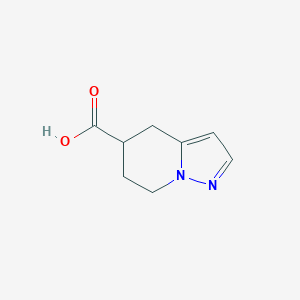 molecular formula C8H10N2O2 B2851123 4,5,6,7-Tetrahydropyrazolo[1,5-a]pyridine-5-carboxylic acid CAS No. 1504461-56-6