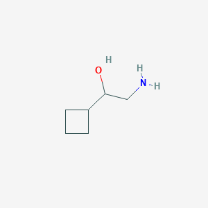 molecular formula C6H13NO B2851148 2-Amino-1-cyclobutylethan-1-ol CAS No. 72799-57-6