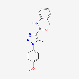 molecular formula C18H18N4O2 B2851154 1-(4-methoxyphenyl)-5-methyl-N-(2-methylphenyl)triazole-4-carboxamide CAS No. 878733-76-7