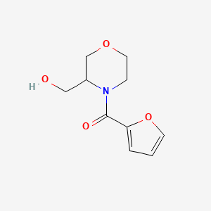 molecular formula C10H13NO4 B2851160 Furan-2-yl(3-(hydroxymethyl)morpholino)methanone CAS No. 1421522-87-3