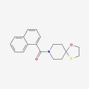 molecular formula C18H19NO2S B2851197 Naphthalen-1-yl(1-oxa-4-thia-8-azaspiro[4.5]decan-8-yl)methanone CAS No. 1351613-34-7