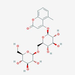 molecular formula C22H28O13 B028512 5-Methylcoumarin-4-gentiobioside CAS No. 109974-32-5