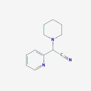 molecular formula C12H15N3 B2851215 Piperidin-1-yl(pyridin-2-yl)acetonitrile CAS No. 56707-14-3