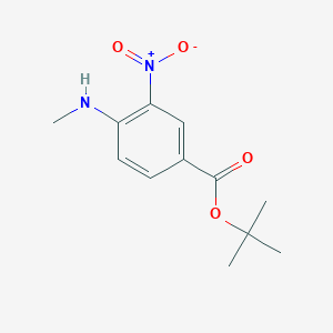molecular formula C12H16N2O4 B2851238 tert-butyl4-(methylamino)-3-nitrobenzoate CAS No. 2248279-96-9