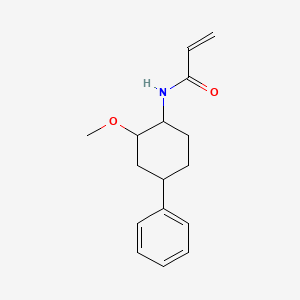 molecular formula C16H21NO2 B2851244 N-(2-Methoxy-4-phenylcyclohexyl)prop-2-enamide CAS No. 2305475-39-0