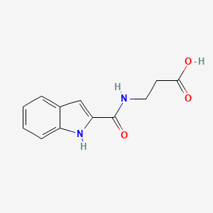 molecular formula C12H12N2O3 B2851261 N-(1H-indol-2-ylcarbonyl)-beta-alanine CAS No. 68724-79-8