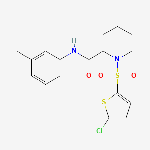 1-((5-chlorothiophen-2-yl)sulfonyl)-N-(m-tolyl)piperidine-2-carboxamide