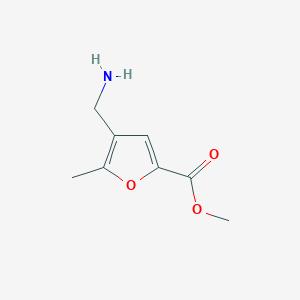 molecular formula C8H11NO3 B2851269 Methyl 4-(aminomethyl)-5-methyl-2-furoate CAS No. 748707-63-3