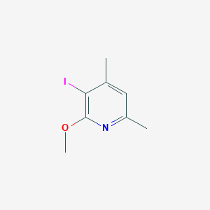 molecular formula C8H10INO B2851270 3-Iodo-2-methoxy-4,6-dimethylpyridine CAS No. 2322693-58-1