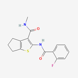 2-[(2-Fluorobenzoyl)amino]-N-methyl-5,6-dihydro-4H-cyclopenta[b]thiophene-3-carboxamide
