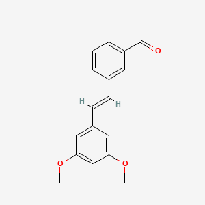 1-{3-[2-(3,5-Dimethoxyphenyl)ethenyl]phenyl}ethan-1-one