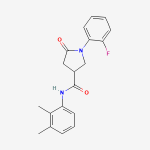 molecular formula C19H19FN2O2 B2851284 N-(2,3-dimethylphenyl)-1-(2-fluorophenyl)-5-oxopyrrolidine-3-carboxamide CAS No. 873564-86-4