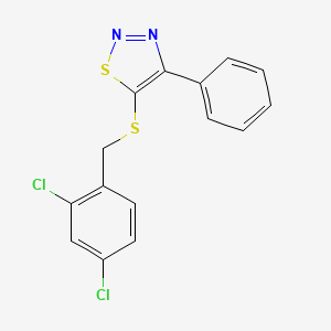 5-[(2,4-Dichlorobenzyl)sulfanyl]-4-phenyl-1,2,3-thiadiazole