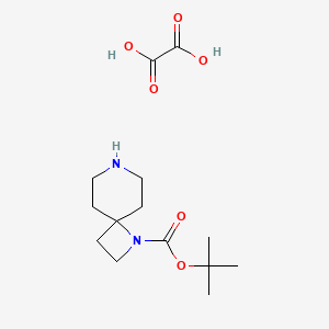 molecular formula C14H24N2O6 B2851288 1,7-Diaza-Spiro[3.5]Nonane-1-Carboxylicacidtert-Butylester Oxalate CAS No. 1955514-54-1