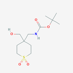 Tert-butyl N-[[4-(hydroxymethyl)-1,1-dioxothian-4-yl]methyl]carbamate