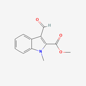 molecular formula C12H11NO3 B2851293 methyl 3-formyl-1-methyl-1H-indole-2-carboxylate CAS No. 88129-40-2
