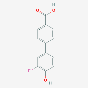 molecular formula C13H9FO3 B028513 4-(3-氟-4-羟基苯基)苯甲酸 CAS No. 106291-26-3