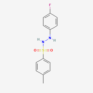 molecular formula C13H13FN2O2S B2851303 N-(1-(4-fluorophenyl)ethylidene)-4-methylbenzenesulfonohydrazide CAS No. 75230-49-8