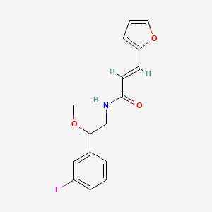 molecular formula C16H16FNO3 B2851384 (2E)-N-[2-(3-fluorophenyl)-2-methoxyethyl]-3-(furan-2-yl)prop-2-enamide CAS No. 1798404-12-2