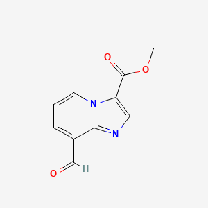 molecular formula C10H8N2O3 B2851393 Methyl 8-formylimidazo[1,2-a]pyridine-3-carboxylate CAS No. 2219409-02-4
