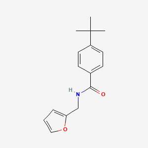 molecular formula C16H19NO2 B2851400 4-tert-butyl-N-(2-furylmethyl)benzamide CAS No. 158658-48-1