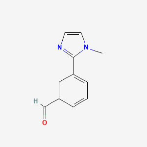 molecular formula C11H10N2O B2851483 3-(1-Methyl-1H-imidazol-2-yl)benzaldehyde CAS No. 1083273-78-2