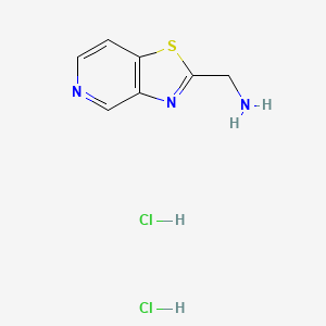 molecular formula C7H9Cl2N3S B2851484 {[1,3]Thiazolo[4,5-c]pyridin-2-yl}methanamine dihydrochloride CAS No. 2044835-56-3