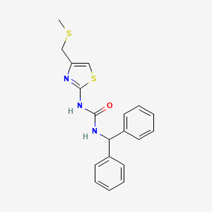 1-Benzhydryl-3-(4-((methylthio)methyl)thiazol-2-yl)urea