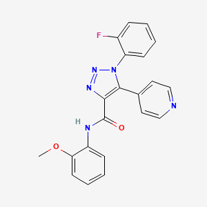 1-(2-fluorophenyl)-N-(2-methoxyphenyl)-5-pyridin-4-yl-1H-1,2,3-triazole-4-carboxamide