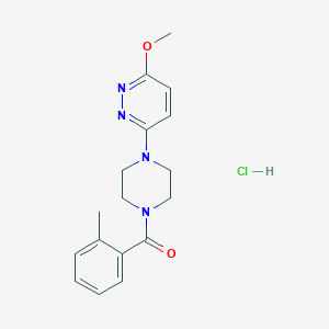 (4-(6-Methoxypyridazin-3-yl)piperazin-1-yl)(o-tolyl)methanone hydrochloride