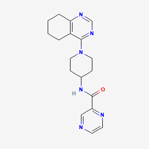 N-(1-(5,6,7,8-tetrahydroquinazolin-4-yl)piperidin-4-yl)pyrazine-2-carboxamide