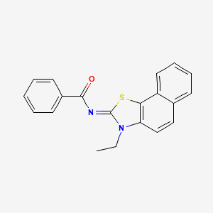 (E)-N-(3-ethylnaphtho[2,1-d]thiazol-2(3H)-ylidene)benzamide