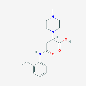 4-((2-Ethylphenyl)amino)-2-(4-methylpiperazin-1-yl)-4-oxobutanoic acid