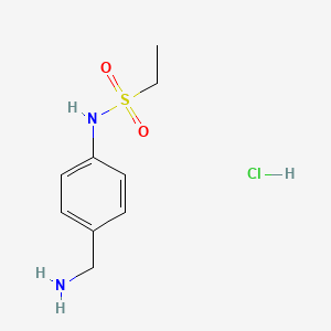 N-[4-(aminomethyl)phenyl]ethane-1-sulfonamide hydrochloride