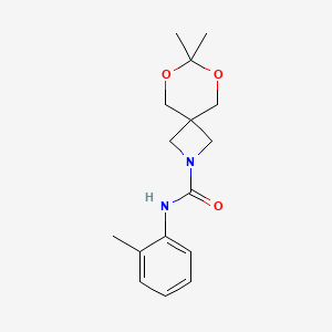 7,7-dimethyl-N-(o-tolyl)-6,8-dioxa-2-azaspiro[3.5]nonane-2-carboxamide