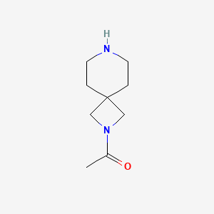 molecular formula C9H16N2O B2851566 1-{2,7-Diazaspiro[3.5]nonan-2-yl}ethan-1-one CAS No. 1474026-47-5