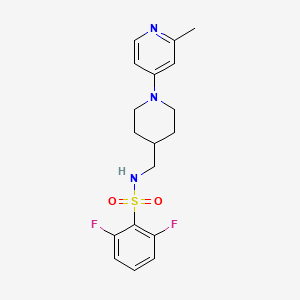 2,6-difluoro-N-((1-(2-methylpyridin-4-yl)piperidin-4-yl)methyl)benzenesulfonamide
