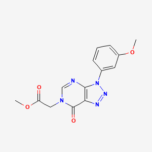 methyl 2-(3-(3-methoxyphenyl)-7-oxo-3H-[1,2,3]triazolo[4,5-d]pyrimidin-6(7H)-yl)acetate