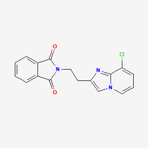 2-[2-(8-Chloroimidazo[1,2-a]pyridin-2-yl)ethyl]-1H-isoindole-1,3(2H)-dione