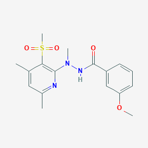 N'-[4,6-dimethyl-3-(methylsulfonyl)-2-pyridinyl]-3-methoxy-N'-methylbenzenecarbohydrazide