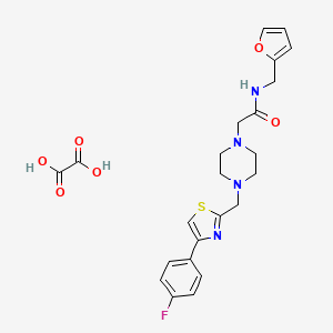 2-(4-((4-(4-fluorophenyl)thiazol-2-yl)methyl)piperazin-1-yl)-N-(furan-2-ylmethyl)acetamide oxalate