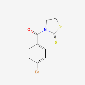 (4-Bromophenyl)-(2-sulfanylidene-1,3-thiazolidin-3-yl)methanone