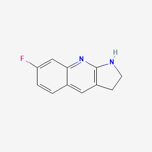 molecular formula C11H9FN2 B2851596 7-fluoro-1H,2H,3H-pyrrolo[2,3-b]quinoline CAS No. 1266696-90-5