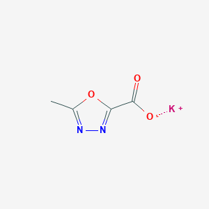 molecular formula C4H4KN2O3 B028516 Potassium 5-methyl-1,3,4-oxadiazole-2-carboxylate CAS No. 888504-28-7