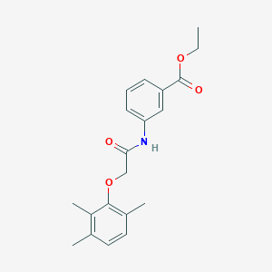 molecular formula C20H23NO4 B285160 Ethyl 3-{[(2,3,6-trimethylphenoxy)acetyl]amino}benzoate 