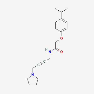 2-(4-isopropylphenoxy)-N-(4-(pyrrolidin-1-yl)but-2-yn-1-yl)acetamide